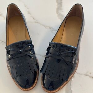 Talbots | Shoes | Talbots Navy Kiltie Patent Loafers 8m  display picture 2